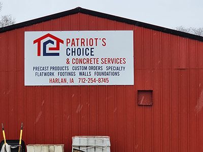 PC Concrete Sign